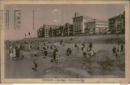A5890 Belgium Oostende La Digue Fetes enfantines