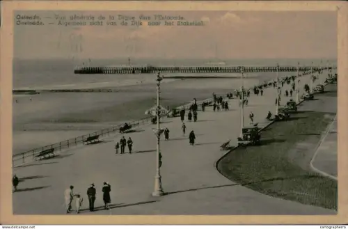 A5890 Belgium Oostende vue generale de la digue