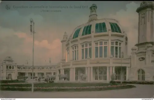 A5890 Belgium Gent Exposition Universelle et Internationale 1913 entree principale