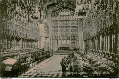 A5890 England Windsor Castle St George's Chapel interior view