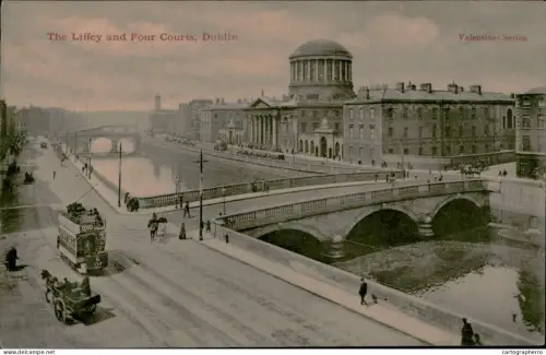 A5890 Ireland Dublin the Liffey and Law Courts
