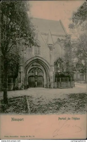 A5890 Belgium Nieuwpoort Portail de l'Eglise