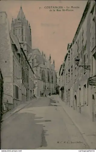 A5890 France Coutances La Montee de la Rue St Pierre