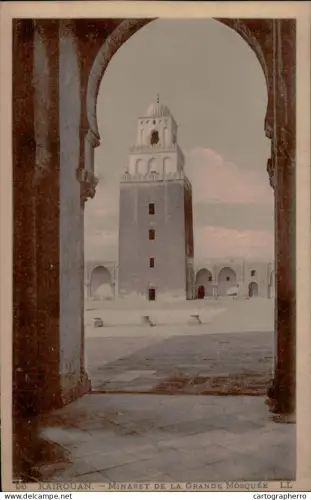 A5889 Tunisia Kairouan Minaret de la Grande Mosque