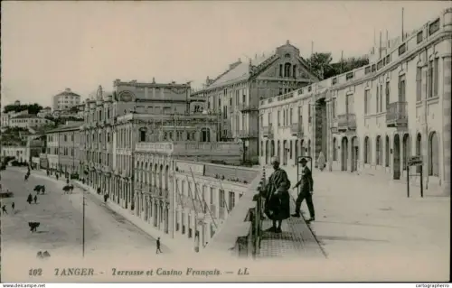 A5889 Morocco Tanger Terrasse et Casino Francais