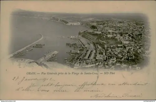 A5889 Algeria Oran vue generale prise de la Vierge de Santa Cruz