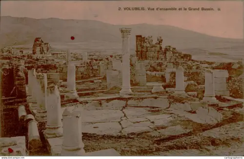 A5889 Morocco Volubilis Roman city ruins historical landmark