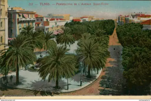A5889 Tunisia Tunis L'Avenue Jules Ferry