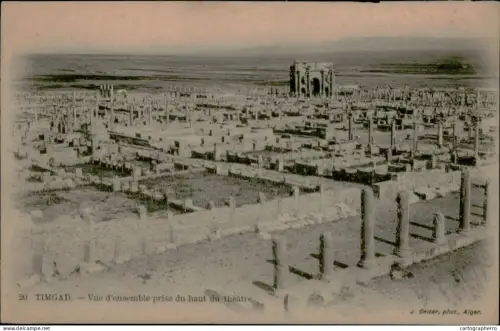 A5889 Algeria Timgad roman ruins historical landmark