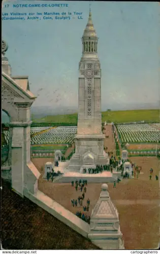 A5888 France Notre Dame de Lorette WWI memorial monument and cemetery