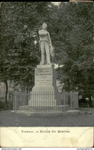 A5888 Belgium Tournai statue du Mortier
