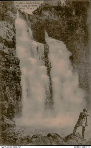 A5888 France frontiere Franco-Suisse Cascade Saut du Doubs