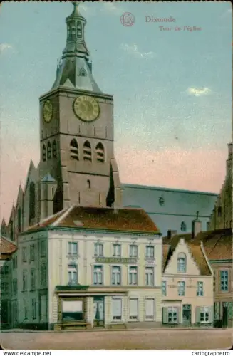 A5888 Belgium Dixmude Tour de l'eglise