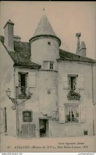 A5888 France Avallon vieille maison du XVeme siecle