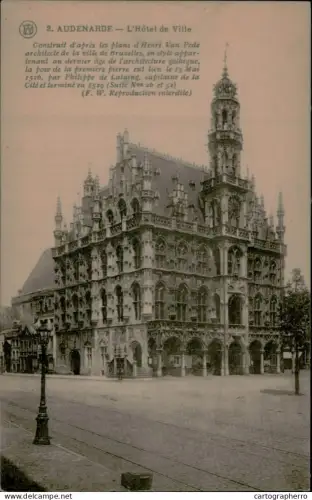 A5888 Belgium Oudenaarde Hotel de Ville
