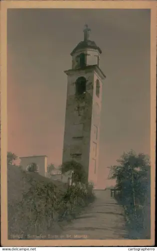 A5888 Switzerland St Moritz Schiefer Turm
