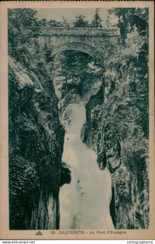 A5888 France Cauterets Le Pont d'Espagne