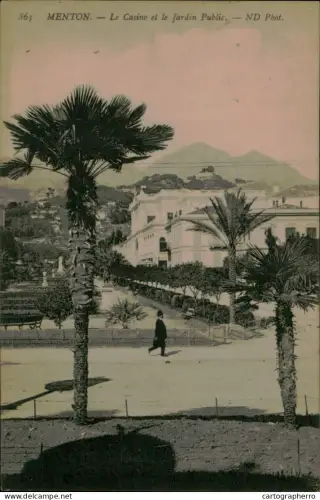 A5888 France Menton Le Casino et le Jardin Public