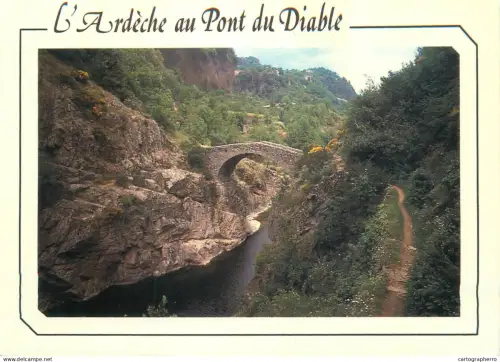 A5661 France Ardèche River Pont du Diable (Devil's Bridge)