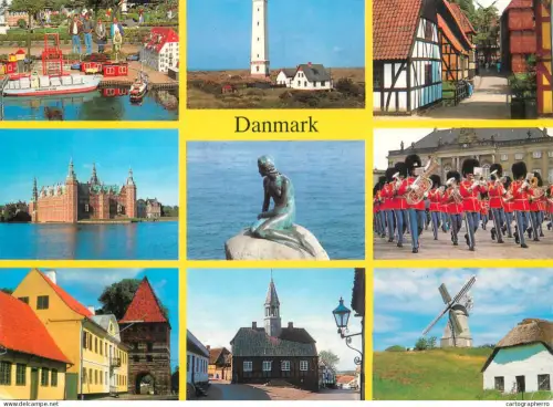 A5661 Denmark Legoland, Blåvandshuk Lighthouse, The Old Town, Frederiksborg Castle, The Little Mermaid, Amalienborg