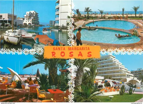 A5661 Spain Costa Brava Roses Canal and pools