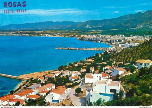 A5661 Spain Costa Brava Roses Panoramic town and golf view