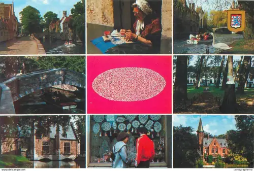 A5587 Belgium Brugge The canal and lace