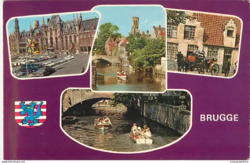 A5587 Belgium Brugge The canal and City hall