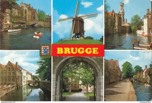 A5587 Belgium Brugge The canal and Mil