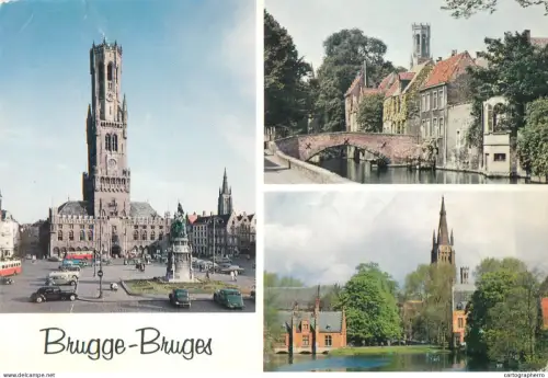 A5587 Belgium Brugge Belfry and Grand Market