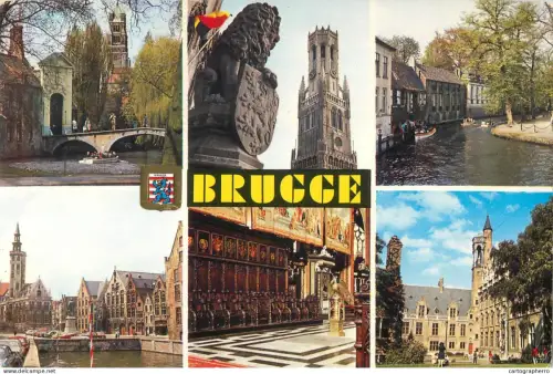 A5587 Belgium Brugge "Quai du Rosaire" Belfry