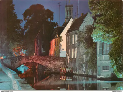 A5587 Belgium Brugge Horse bridge