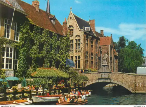 A5587 Belgium Brugge Dijver and Nepomucenus bridge