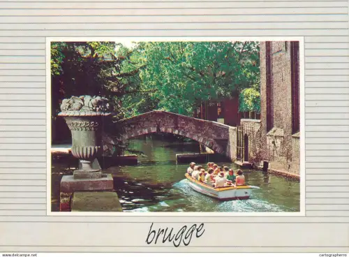 A5587 Belgium Brugge Garden of the Arentshouse  and Bridge St Boniface