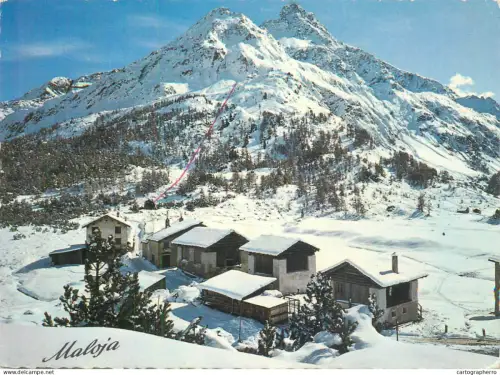 A5586 Schweiz Maloja ski lift Aela