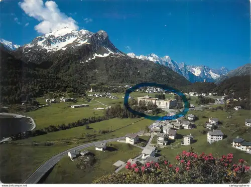 A5586 Schweiz Maloja above sea level with Piz Salacina Engadine