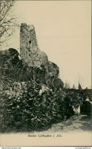 A5888 France Alsace Ruine Girbaden