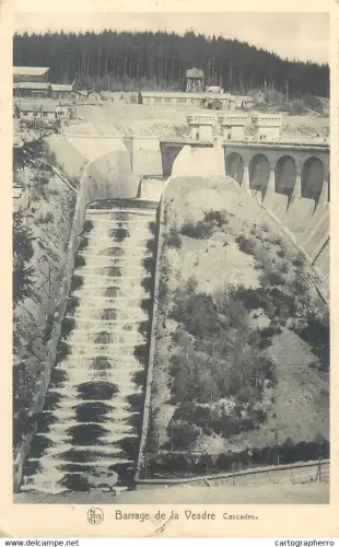 Postcard Belgium Eupen barrage de la Vesdre