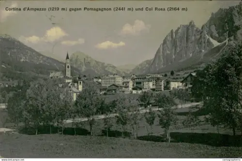 A5887 Italy Cortina d'Ampezzo gegen Pomagagnon und Col Rosa