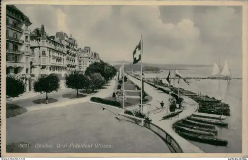 A5887 Switzerland Geneve Quai President Wilson