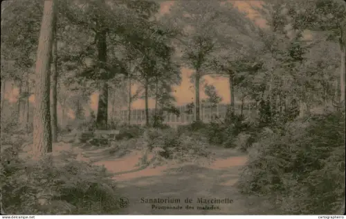 A5887 Belgium Sanatorium de Marcinelle Promenade des malades