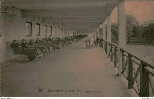 A5887 Belgium Sanatorium de Marcinelle Galerie de cure