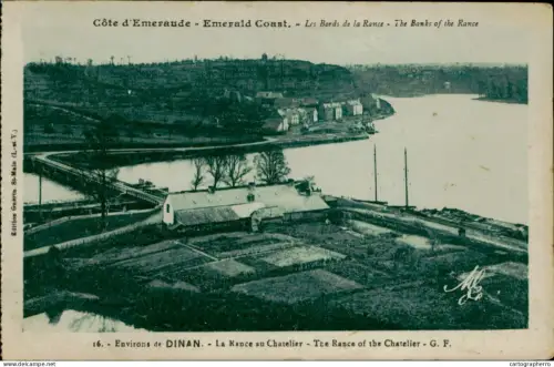 A5887 France Cote d'Emeraude environs de Dinant La Rance au Chatelier