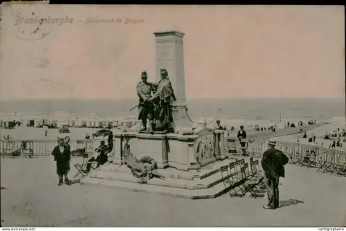 A5887 Belgium Blankenberge Monument de Bruyne
