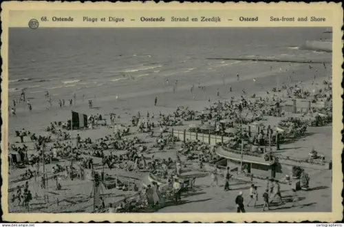 A5887 Belgium Oostende Plage de Digue