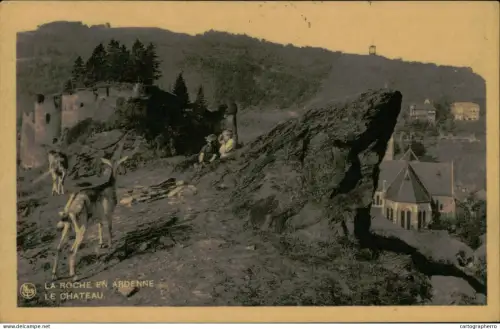 A5886 Belgium La Roche en Ardenne ruines du chateau