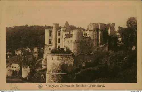 A5886 Luxembourg Ruines du Chateau de Beaufort