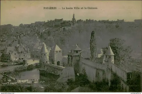 A5886 France Fougeres Haute Ville et le Chateau
