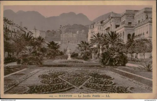 A5886 France Menton Le jardin public