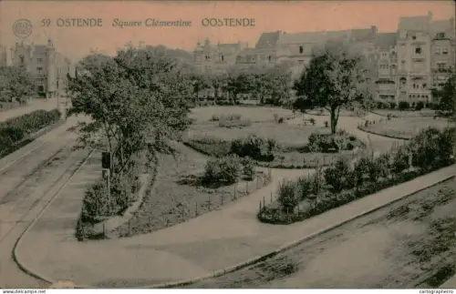 A5886 Belgium Oostende square Clementine